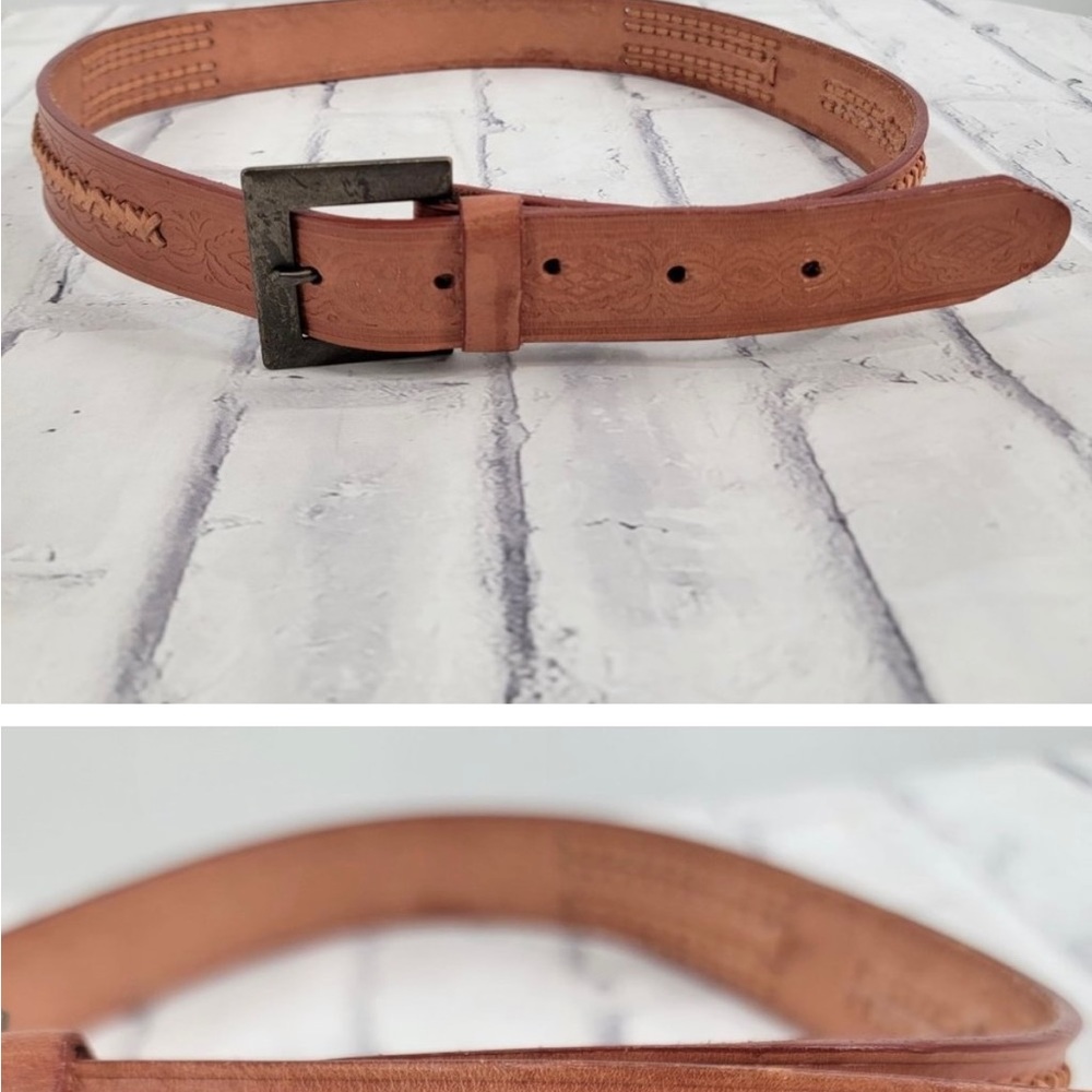 Braided Leather Belt 36